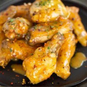 Alitas en salsa Honey mostaza